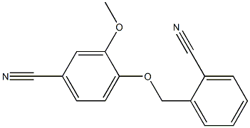 4-[(2-cyanobenzyl)oxy]-3-methoxybenzonitrile Structure
