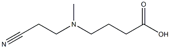 4-[(2-cyanoethyl)(methyl)amino]butanoic acid Structure