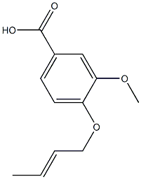 4-[(2E)-but-2-enyloxy]-3-methoxybenzoic acid Structure