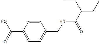 4-[(2-ethylbutanamido)methyl]benzoic acid Structure