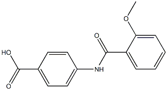 4-[(2-methoxybenzoyl)amino]benzoic acid 구조식 이미지