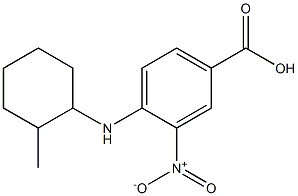 4-[(2-methylcyclohexyl)amino]-3-nitrobenzoic acid 구조식 이미지