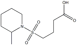 4-[(2-methylpiperidine-1-)sulfonyl]butanoic acid 구조식 이미지