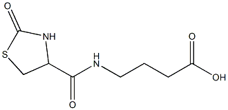 4-[(2-oxo-1,3-thiazolidin-4-yl)formamido]butanoic acid Structure