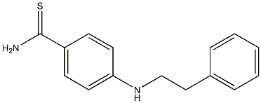 4-[(2-phenylethyl)amino]benzene-1-carbothioamide Structure