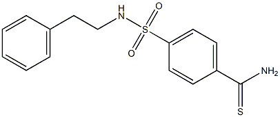 4-[(2-phenylethyl)sulfamoyl]benzene-1-carbothioamide 구조식 이미지