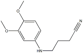 4-[(3,4-dimethoxyphenyl)amino]butanenitrile 구조식 이미지