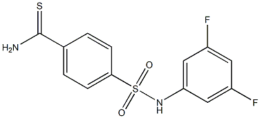 4-[(3,5-difluorophenyl)sulfamoyl]benzene-1-carbothioamide Structure