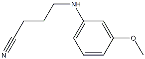 4-[(3-methoxyphenyl)amino]butanenitrile 구조식 이미지