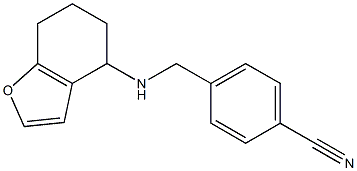 4-[(4,5,6,7-tetrahydro-1-benzofuran-4-ylamino)methyl]benzonitrile Structure