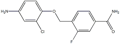 4-[(4-amino-2-chlorophenoxy)methyl]-3-fluorobenzamide Structure