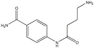 4-[(4-aminobutanoyl)amino]benzamide 구조식 이미지