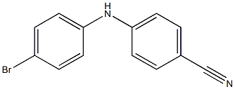 4-[(4-bromophenyl)amino]benzonitrile Structure