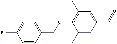 4-[(4-bromophenyl)methoxy]-3,5-dimethylbenzaldehyde Structure