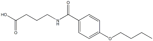 4-[(4-butoxybenzoyl)amino]butanoic acid 구조식 이미지