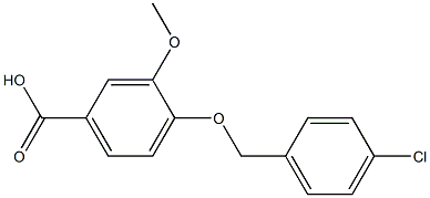 4-[(4-chlorophenyl)methoxy]-3-methoxybenzoic acid Structure