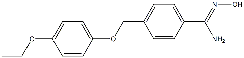 4-[(4-ethoxyphenoxy)methyl]-N'-hydroxybenzenecarboximidamide 구조식 이미지