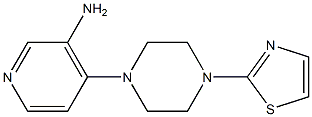 4-[4-(1,3-thiazol-2-yl)piperazin-1-yl]pyridin-3-amine 구조식 이미지