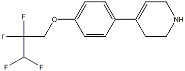 4-[4-(2,2,3,3-tetrafluoropropoxy)phenyl]-1,2,3,6-tetrahydropyridine 구조식 이미지