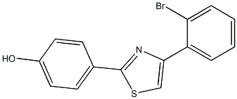 4-[4-(2-bromophenyl)-1,3-thiazol-2-yl]phenol Structure