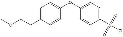 4-[4-(2-methoxyethyl)phenoxy]benzene-1-sulfonyl chloride 구조식 이미지