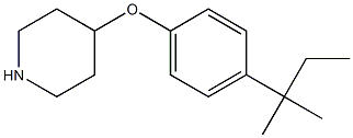 4-[4-(2-methylbutan-2-yl)phenoxy]piperidine Structure