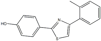 4-[4-(2-methylphenyl)-1,3-thiazol-2-yl]phenol 구조식 이미지