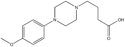 4-[4-(4-methoxyphenyl)piperazin-1-yl]butanoic acid 구조식 이미지