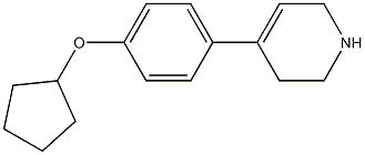 4-[4-(cyclopentyloxy)phenyl]-1,2,3,6-tetrahydropyridine Structure