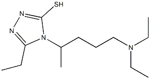 4-[4-(diethylamino)-1-methylbutyl]-5-ethyl-4H-1,2,4-triazole-3-thiol 구조식 이미지