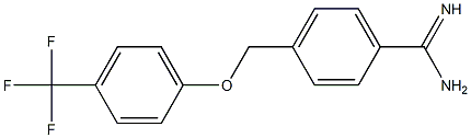 4-[4-(trifluoromethyl)phenoxymethyl]benzene-1-carboximidamide Structure