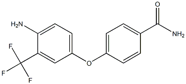 4-[4-amino-3-(trifluoromethyl)phenoxy]benzamide Structure