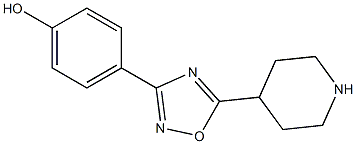 4-[5-(piperidin-4-yl)-1,2,4-oxadiazol-3-yl]phenol Structure