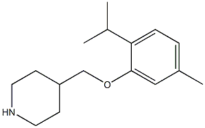 4-[5-methyl-2-(propan-2-yl)phenoxymethyl]piperidine Structure
