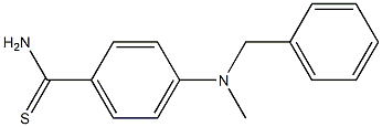 4-[benzyl(methyl)amino]benzene-1-carbothioamide 구조식 이미지