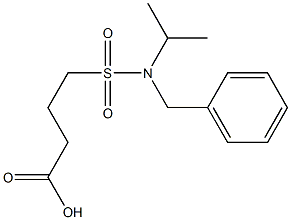 4-[benzyl(propan-2-yl)sulfamoyl]butanoic acid 구조식 이미지