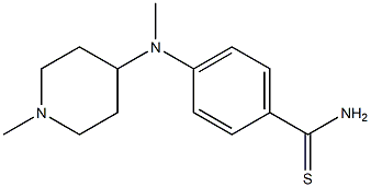 4-[methyl(1-methylpiperidin-4-yl)amino]benzene-1-carbothioamide Structure