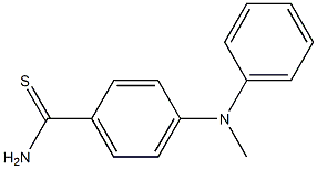 4-[methyl(phenyl)amino]benzene-1-carbothioamide Structure