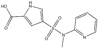 4-[methyl(pyridin-2-yl)sulfamoyl]-1H-pyrrole-2-carboxylic acid 구조식 이미지