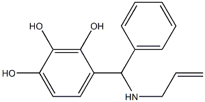 4-[phenyl(prop-2-en-1-ylamino)methyl]benzene-1,2,3-triol Structure