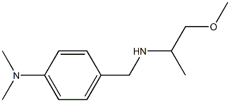 4-{[(1-methoxypropan-2-yl)amino]methyl}-N,N-dimethylaniline 구조식 이미지