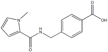 4-{[(1-methyl-1H-pyrrol-2-yl)formamido]methyl}benzoic acid 구조식 이미지