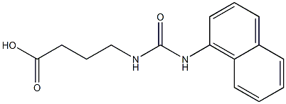 4-{[(1-naphthylamino)carbonyl]amino}butanoic acid 구조식 이미지