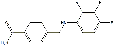 4-{[(2,3,4-trifluorophenyl)amino]methyl}benzamide 구조식 이미지