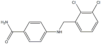 4-{[(2,3-dichlorophenyl)methyl]amino}benzamide 구조식 이미지