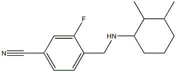 4-{[(2,3-dimethylcyclohexyl)amino]methyl}-3-fluorobenzonitrile Structure