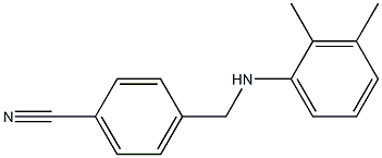 4-{[(2,3-dimethylphenyl)amino]methyl}benzonitrile Structure