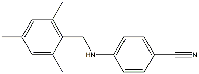 4-{[(2,4,6-trimethylphenyl)methyl]amino}benzonitrile Structure