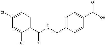 4-{[(2,4-dichlorophenyl)formamido]methyl}benzoic acid Structure