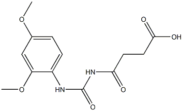 4-{[(2,4-dimethoxyphenyl)carbamoyl]amino}-4-oxobutanoic acid 구조식 이미지